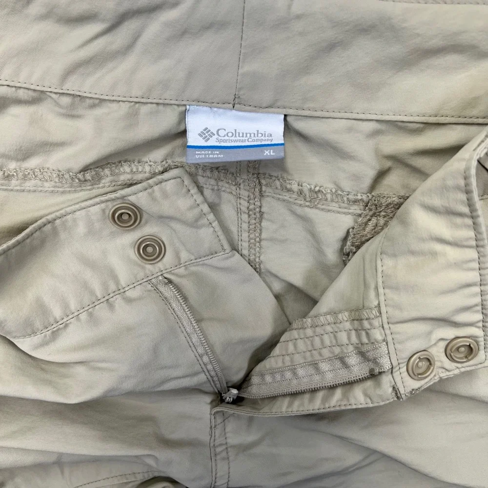 Columbia PFG Women's XL‎ Tan Omni-Shade Nylon Hiking Outdoor Utility Gorpcore